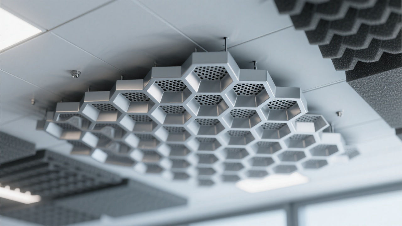 Acoustic honeycomb panel detail