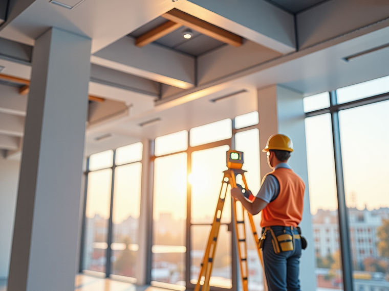 Aluminum ceiling panel installation detail