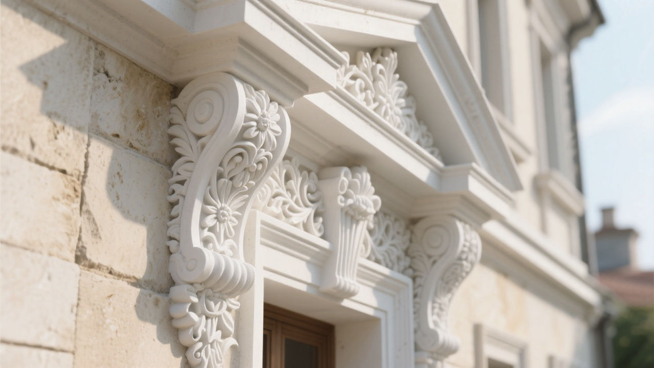 Detailed GRC molding close-up