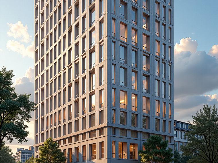 Fireproof aluminum composite facade