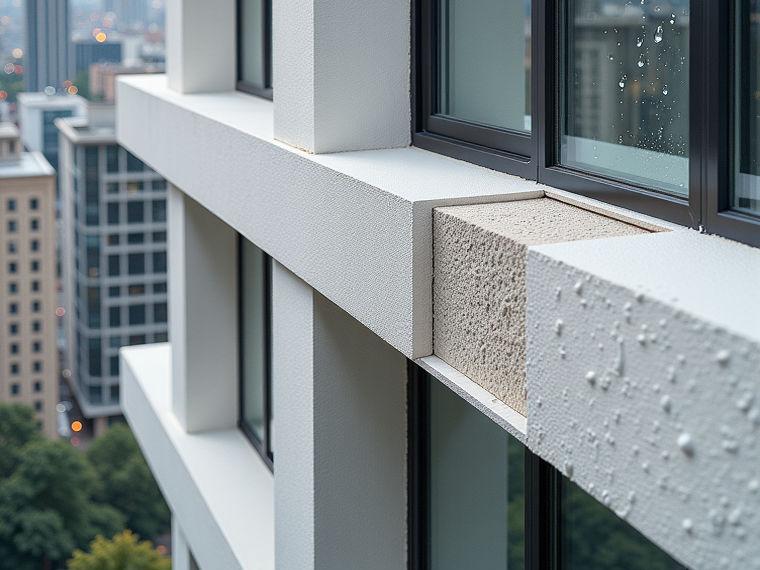 Foam-ceramic-anchor-detail 发泡陶瓷装饰线条在高层建筑外墙抗裂应用中的技术优势与施工要点