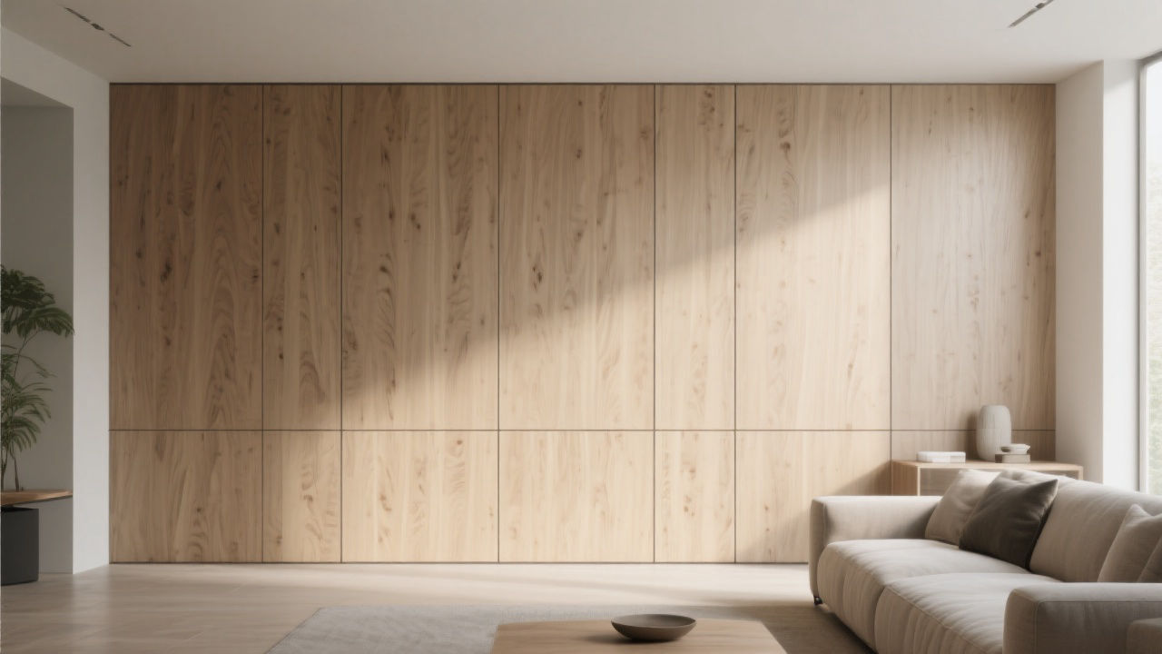Modern eco-friendly wall panels interior