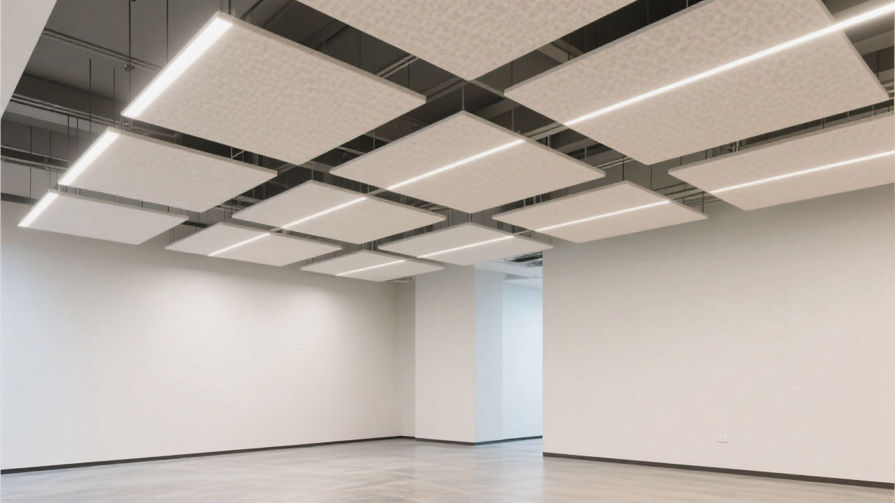Modern office acoustic ceiling design