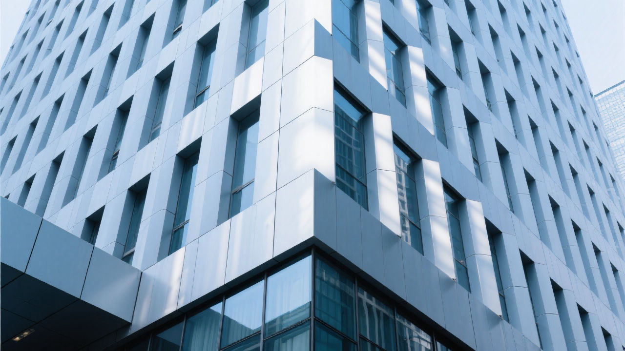 Modern building facade with A2 ACP