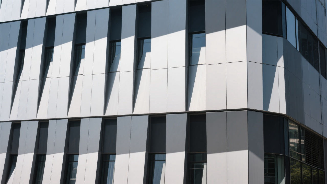 Modern building facade with A2 fire-rated panels.