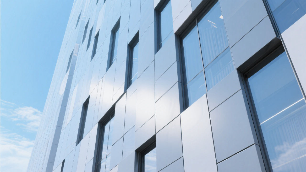 Modern building facade with A2 panels.