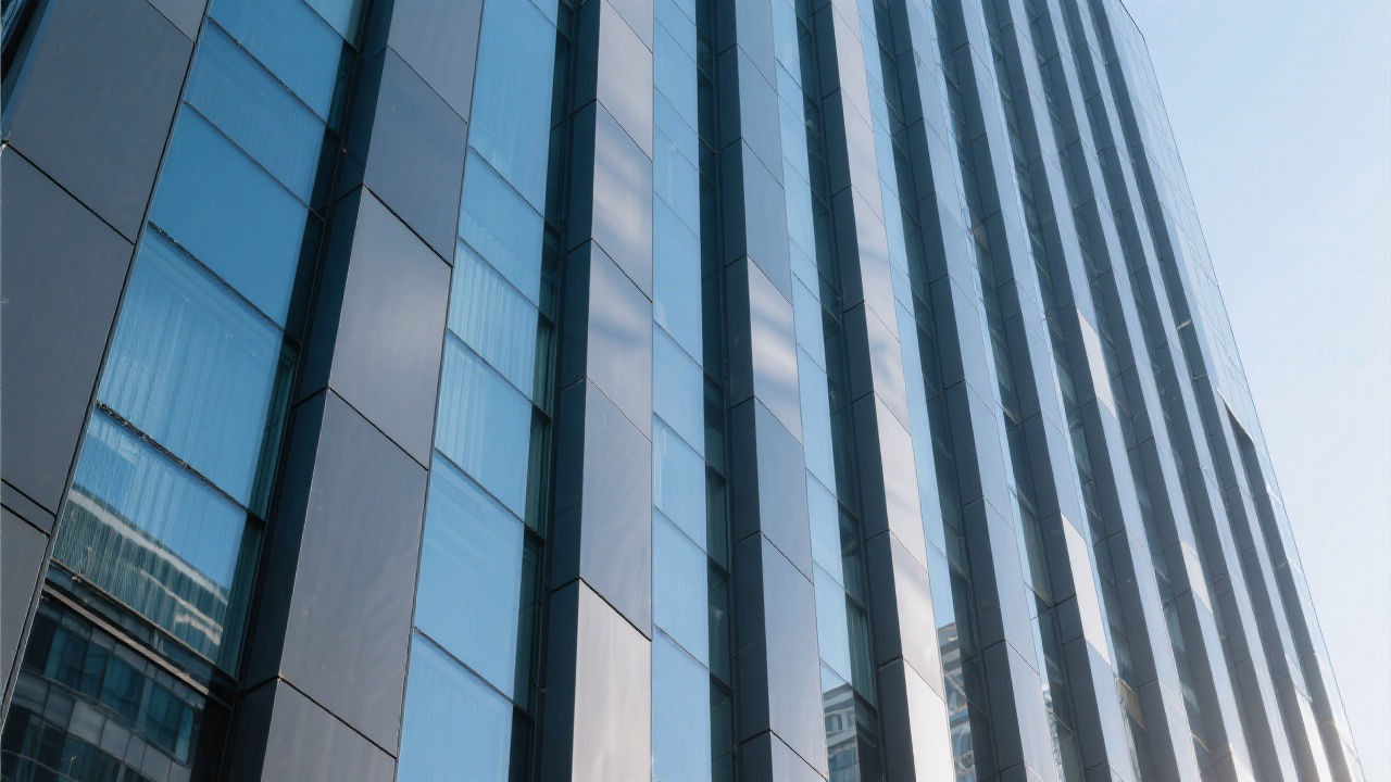 Modern high-rise facade with A2-grade panels