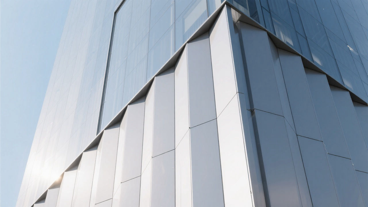 Modern high-rise with aluminum honeycomb facade