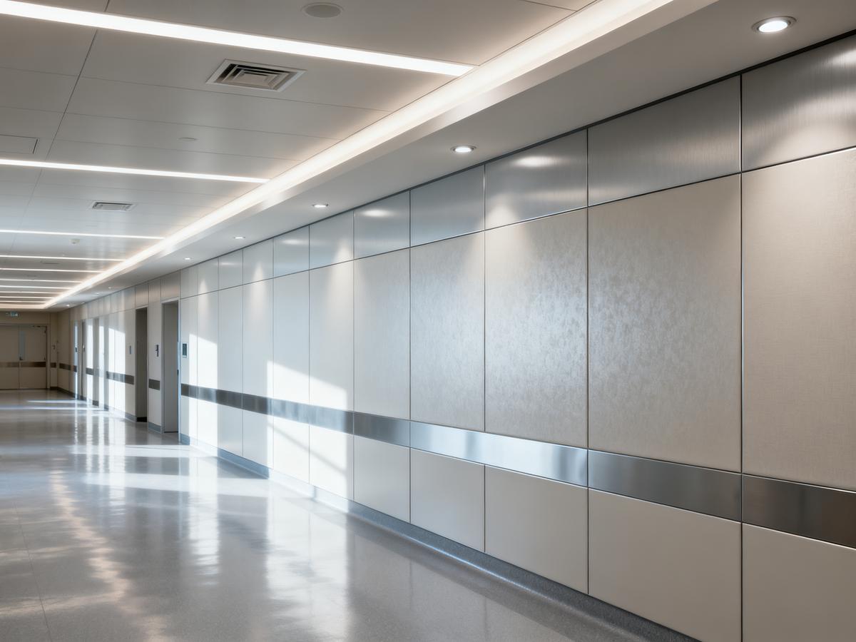 Hospital corridor anti-collision walls
