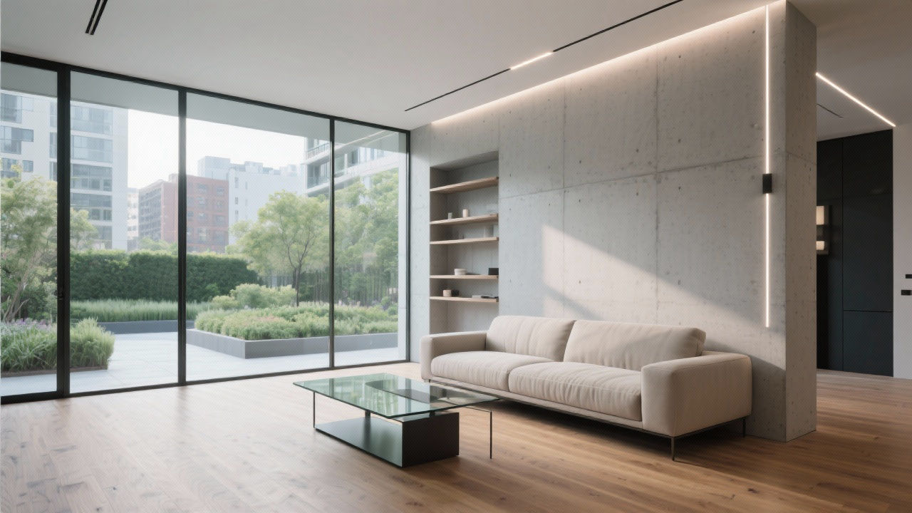 Modern minimalist living room design