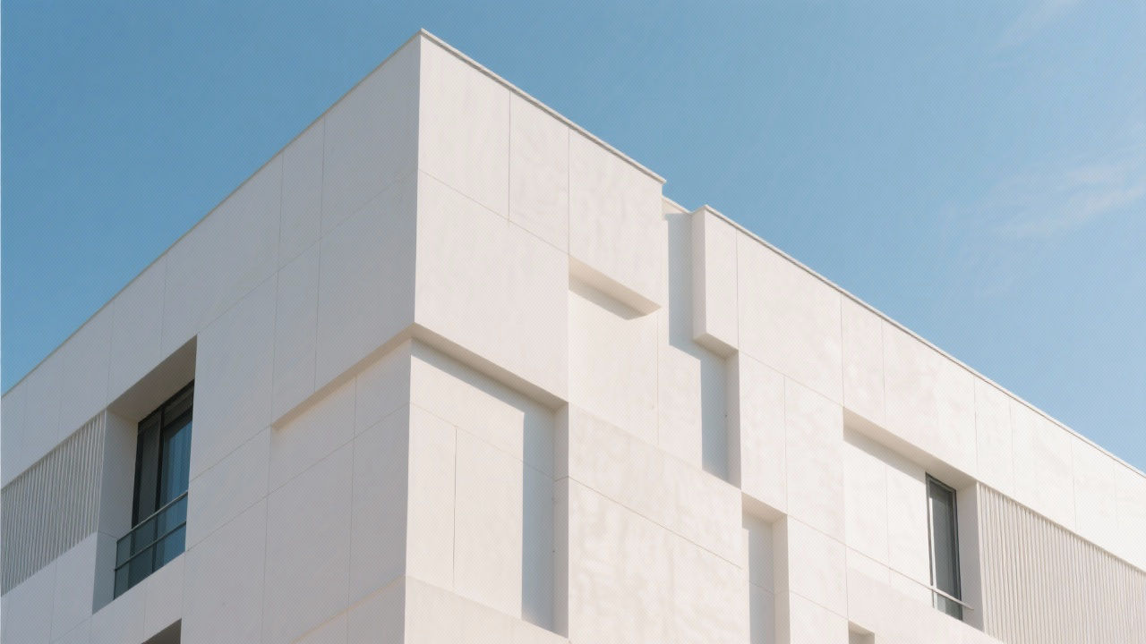 Modern building with A-grade fireproof EPS facade.