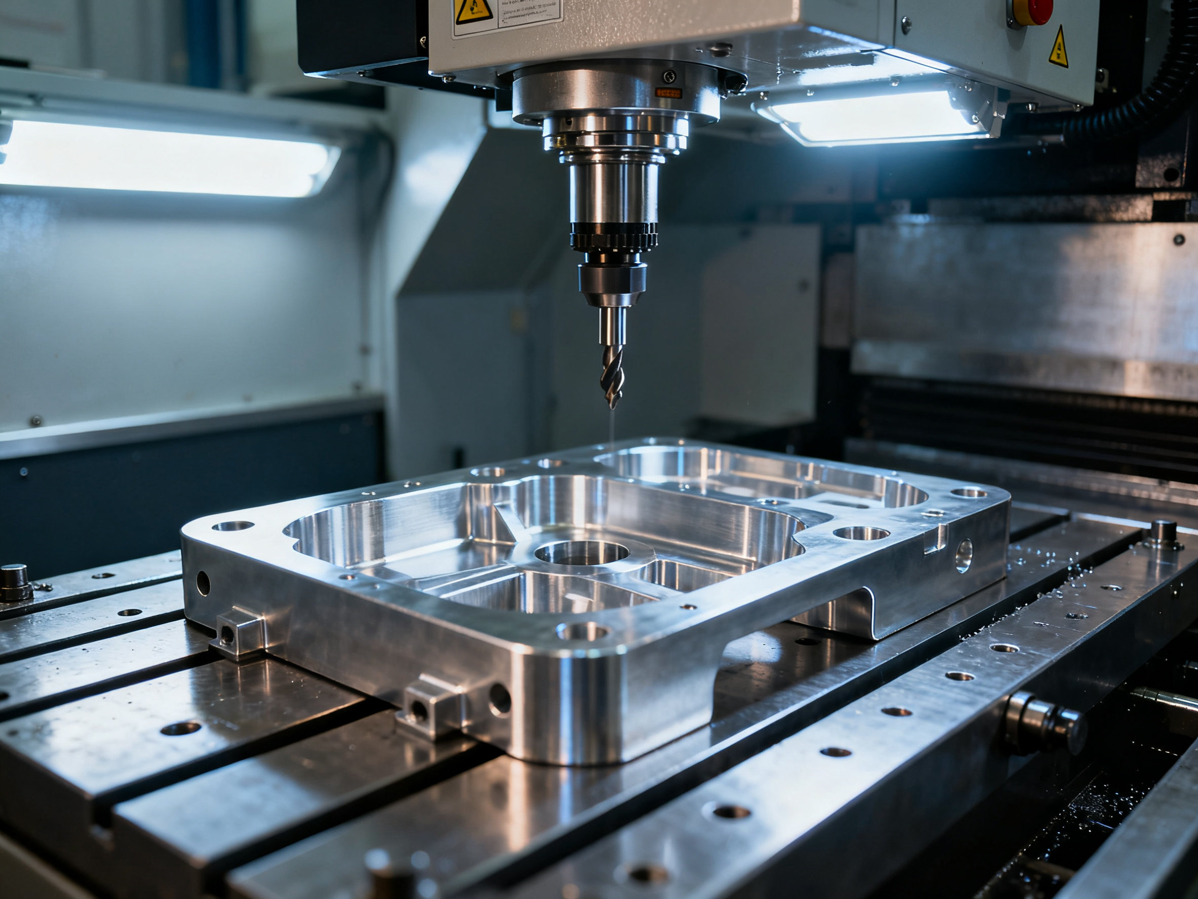 CNC-machined aluminum parts