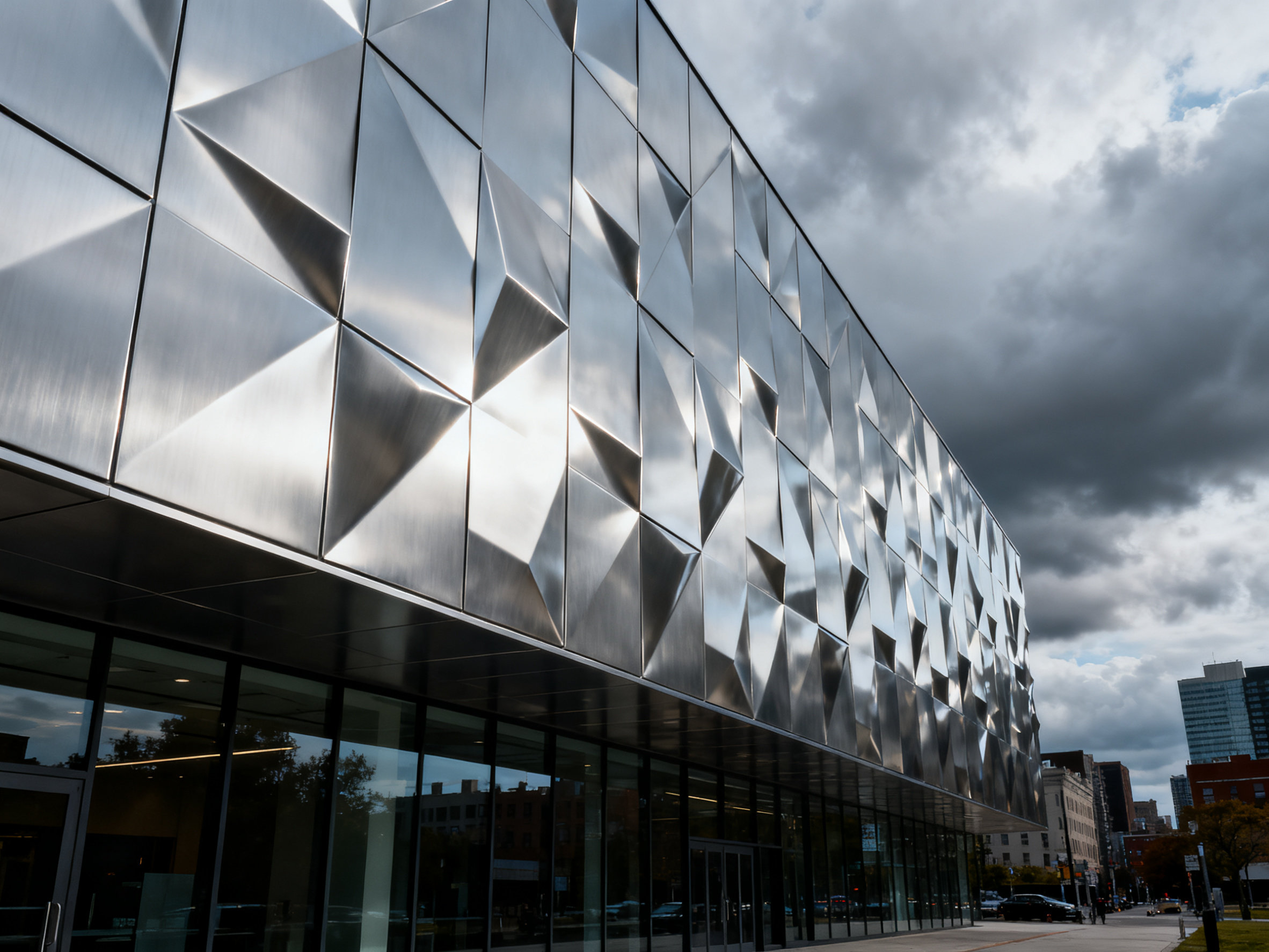 寻觅良材:铝三维板 生产厂家的匠心独运 Sleek aluminum 3D panel facade