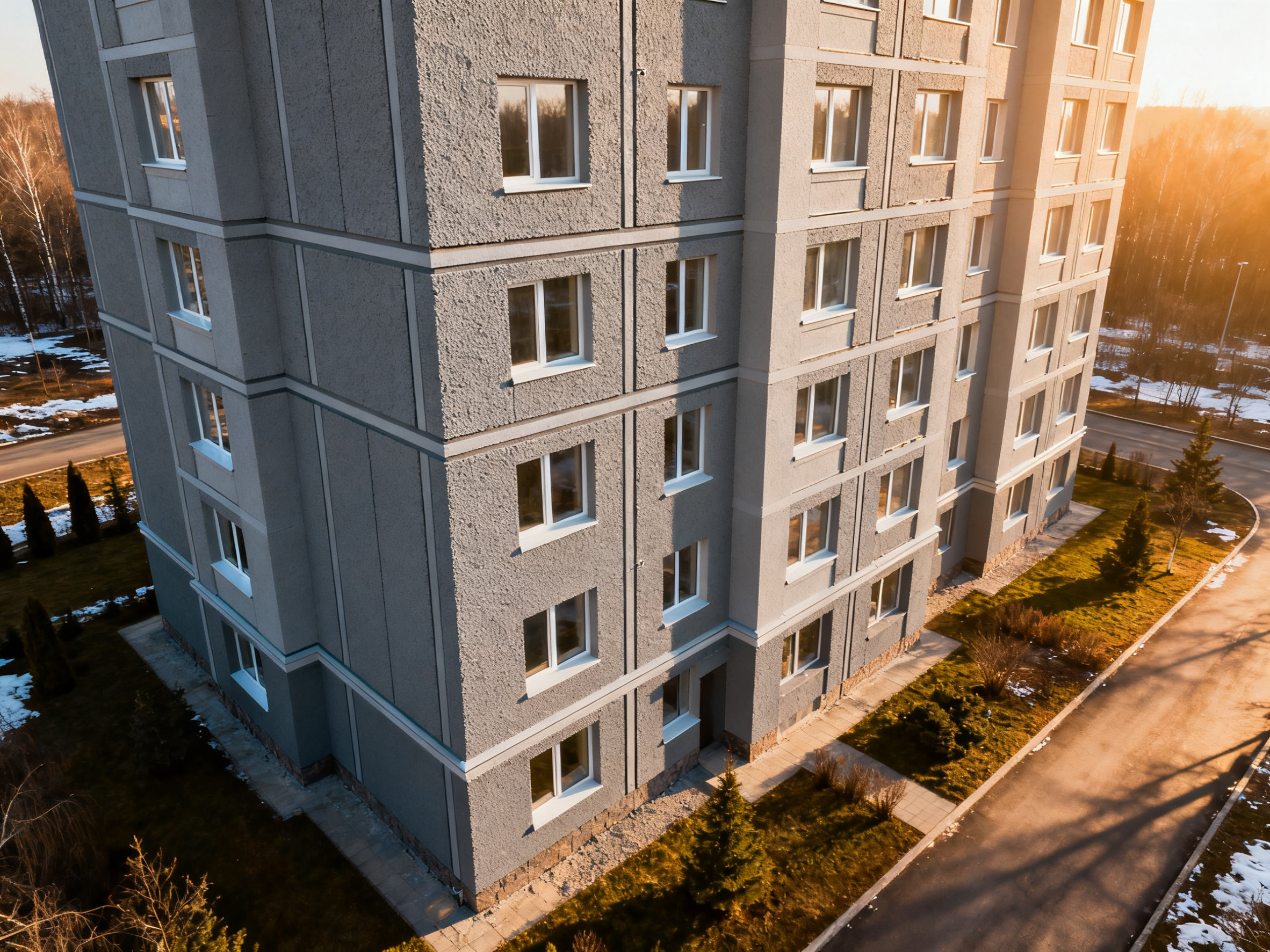 墙外风寒,墙内暖意:eps聚苯板a级价格每平米之思辨 EPS insulation on facade