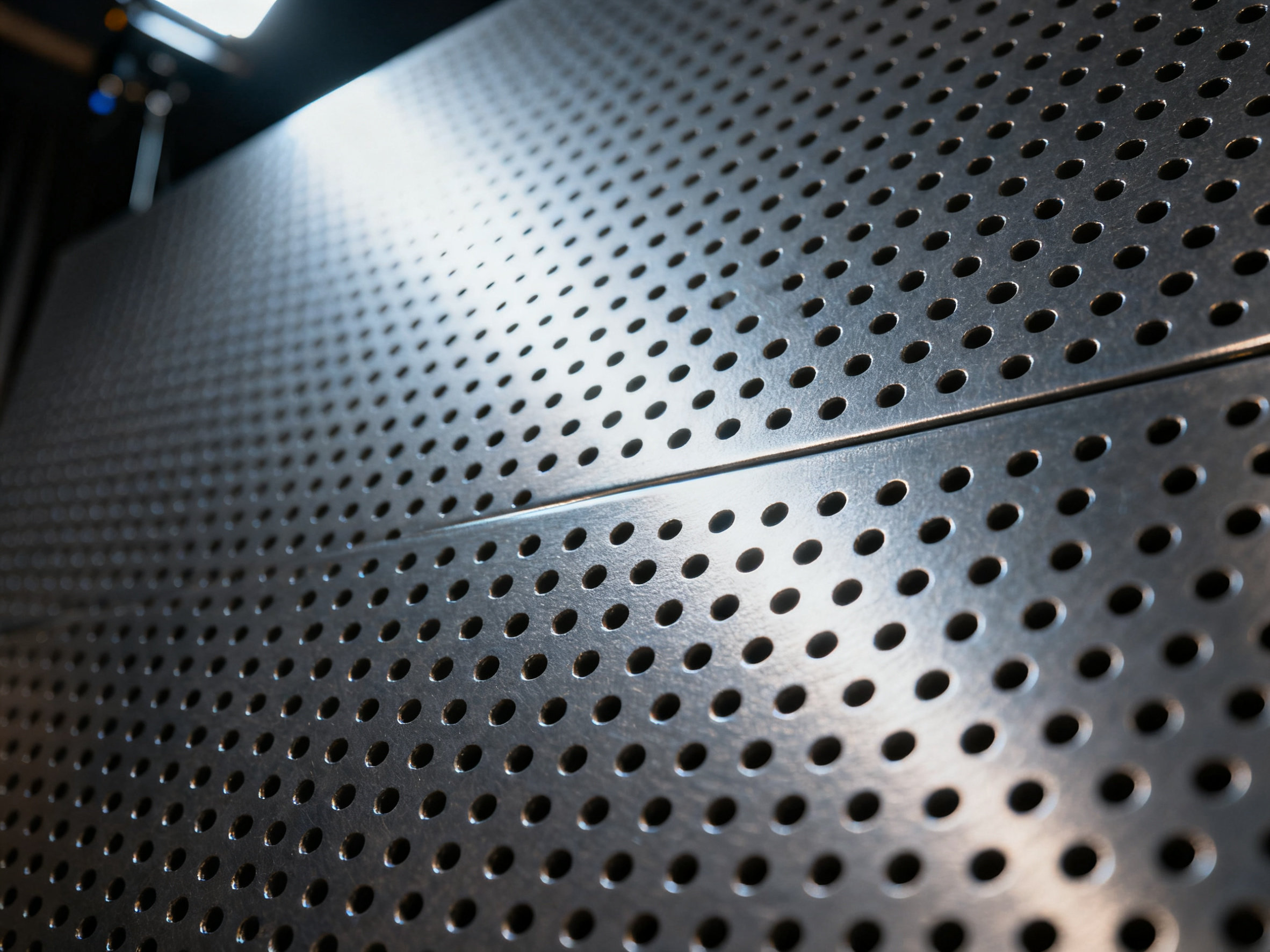 Micro-perforated acoustic panel detail