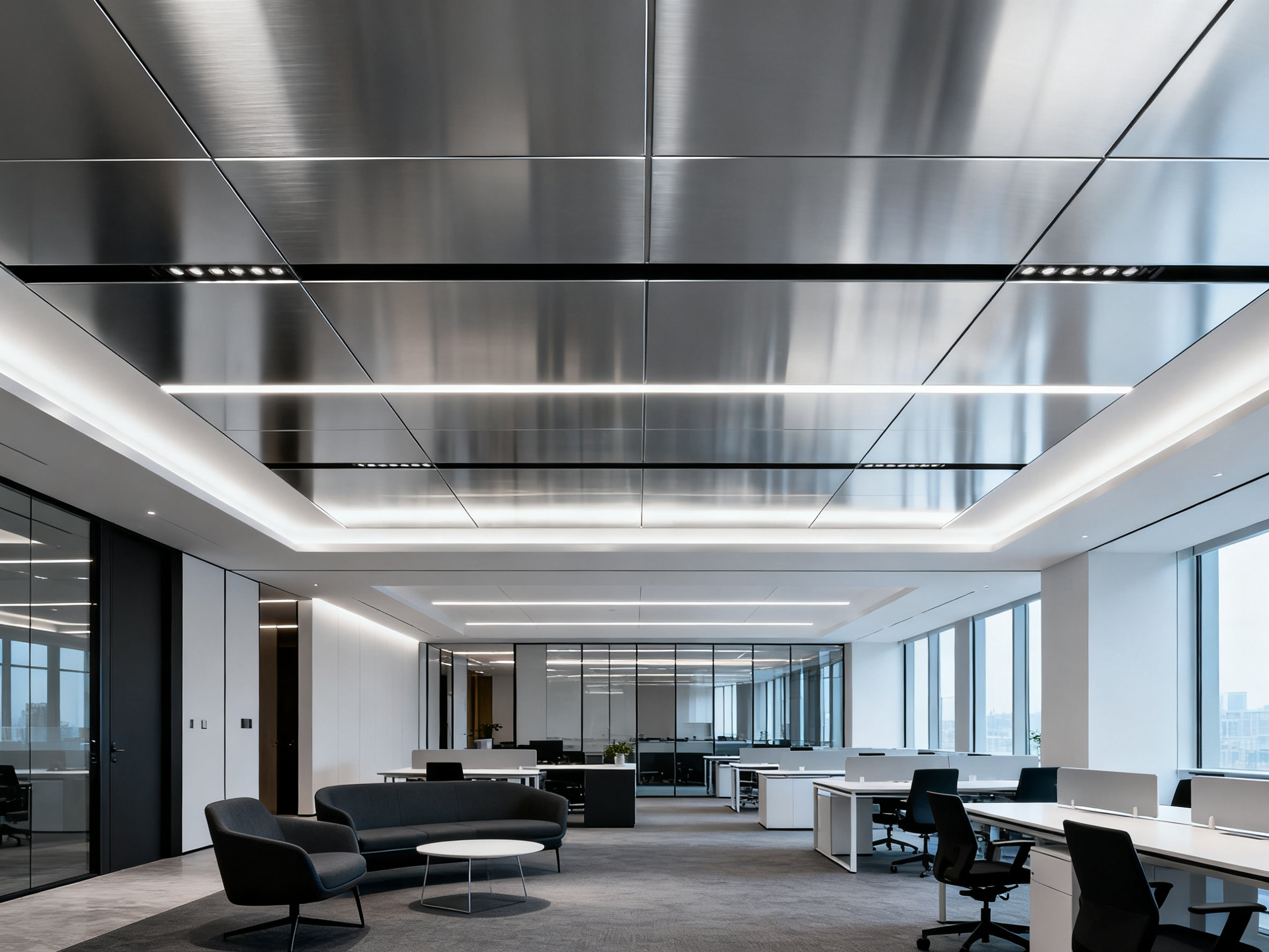 集成吊顶铝扣板下的世态炎凉 Minimalist aluminum ceiling panels