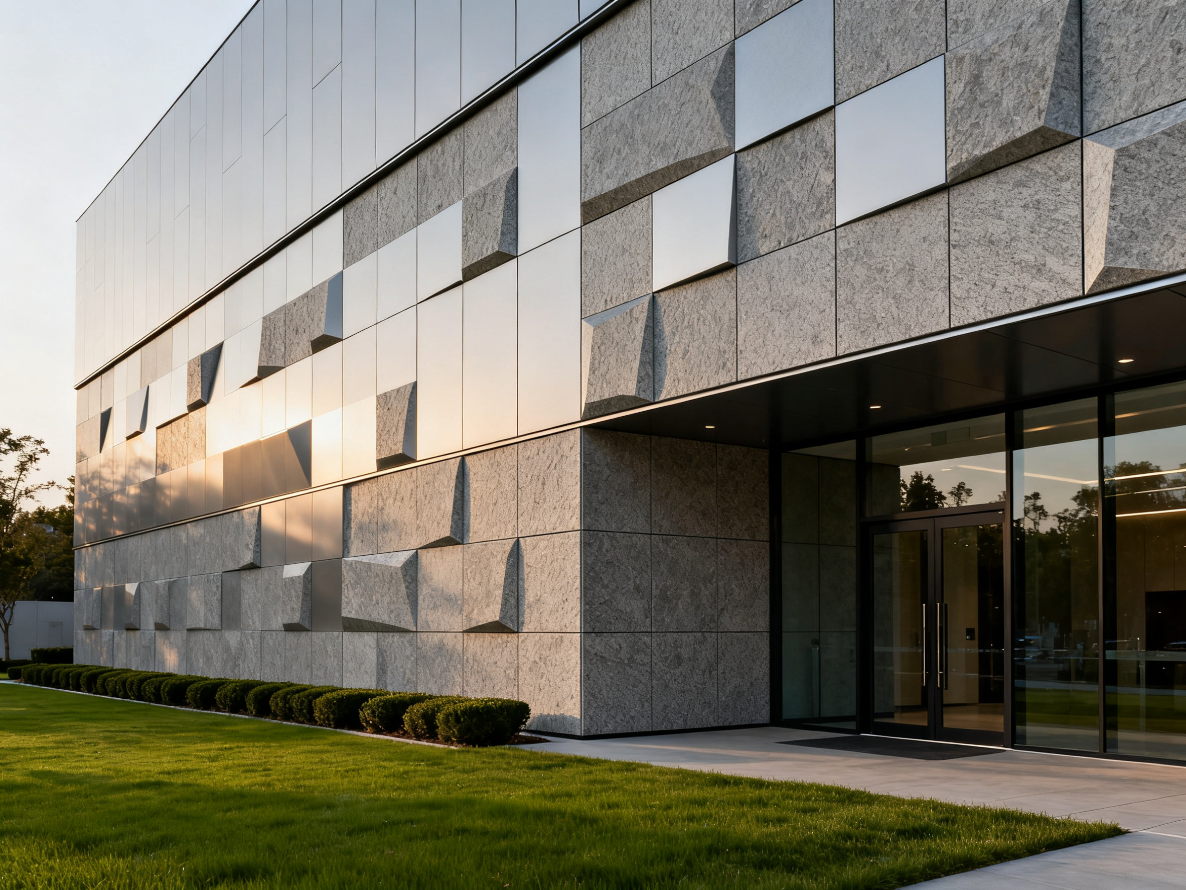 月下独酌,三维铝芯板之思 Matte stone aluminum panels